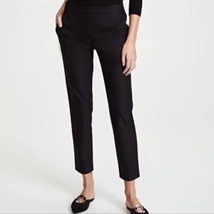 Theory Women’s Thaniel Approach Pull On Cropped Trousers Pants Black Size 4